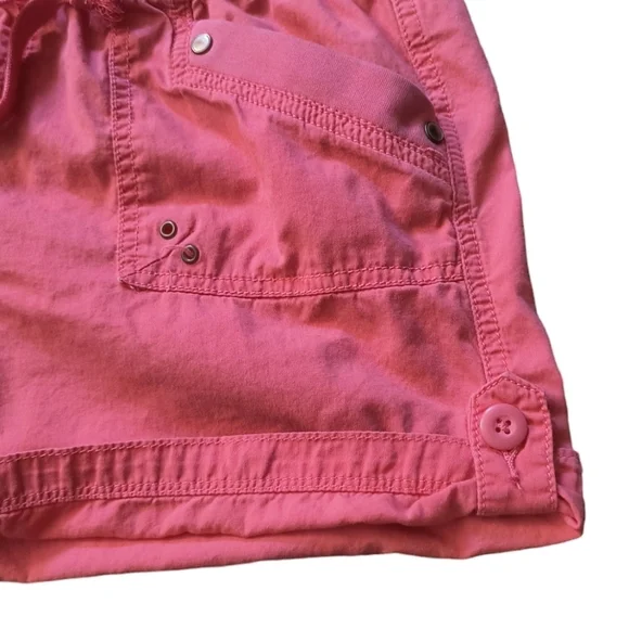 Maurices Salmon Colored Pull On Cotton Shorts with Drawstring Comfort Wa… - Picture 4 of 10